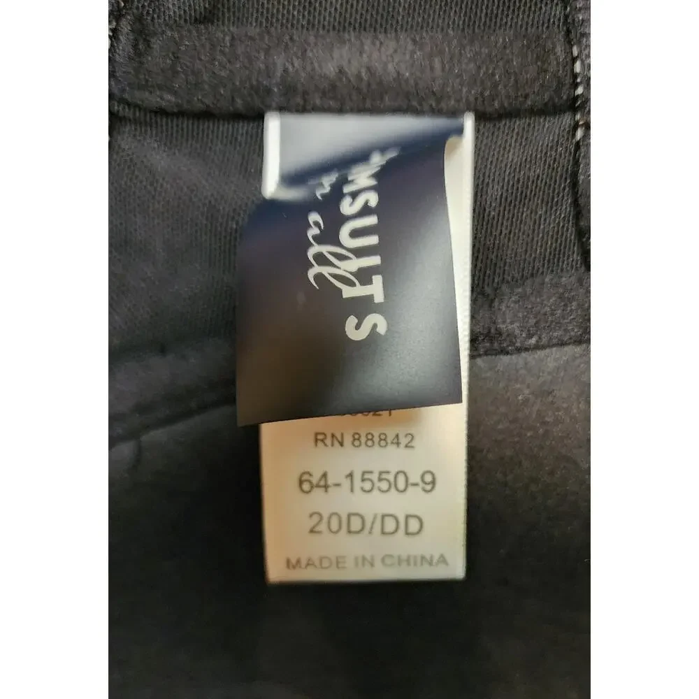 Swimsuits For All Black Wrap Adjustable Straps Underwire Plus Size 2X Bikini Set - Picture 8 of 8